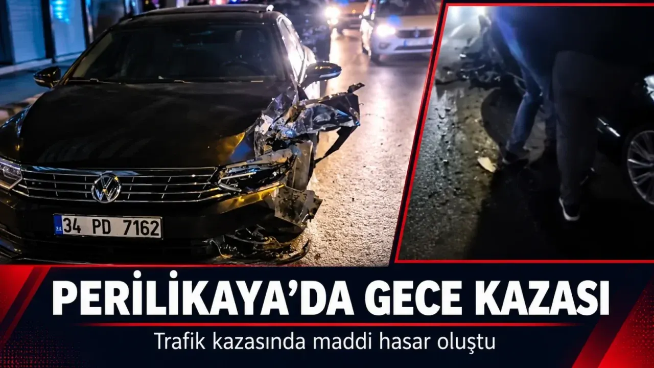 Gaziantep’te gece saatlerinde trafik kazası