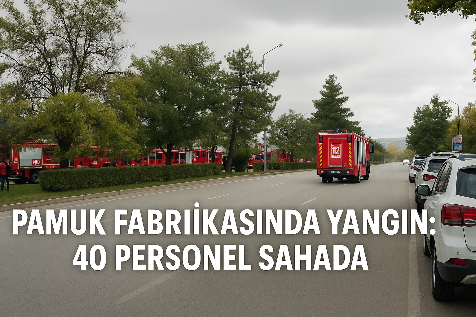 Gaziantep 2. OSB’deki pamuk fabrikasına 40 personelle müdahale