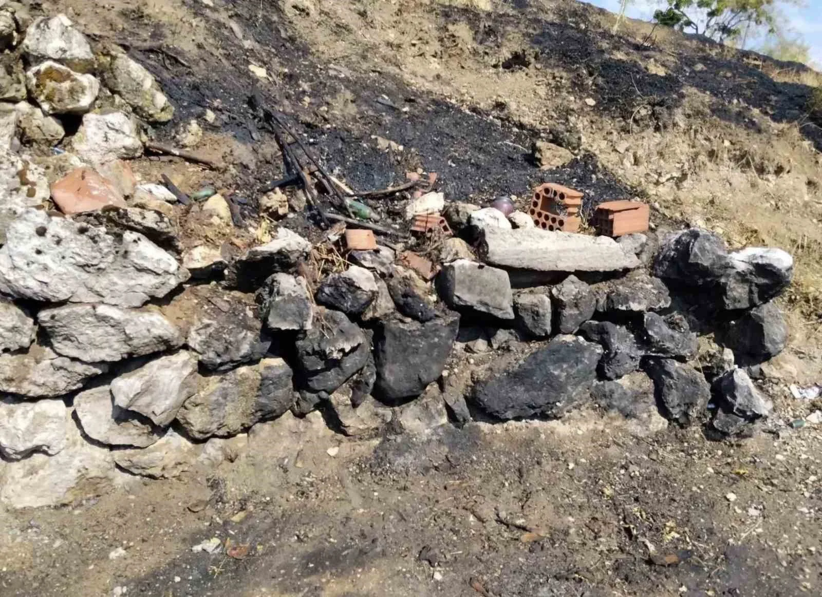 Emet’te ot yangını büyümeden söndürüldü