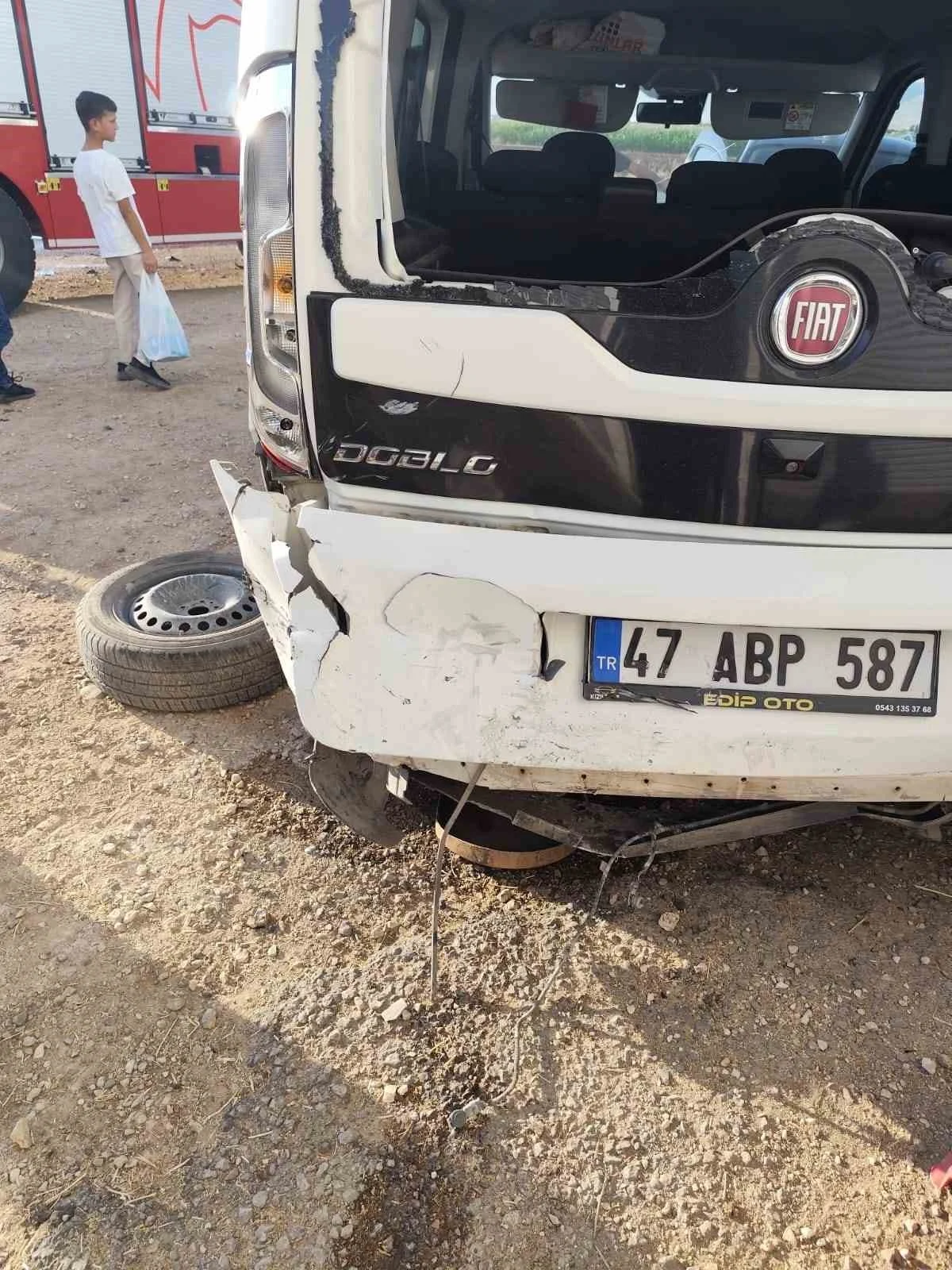 Mardin’de otomobil ile hafif ticari araç çarpıştı: 1 yaralı