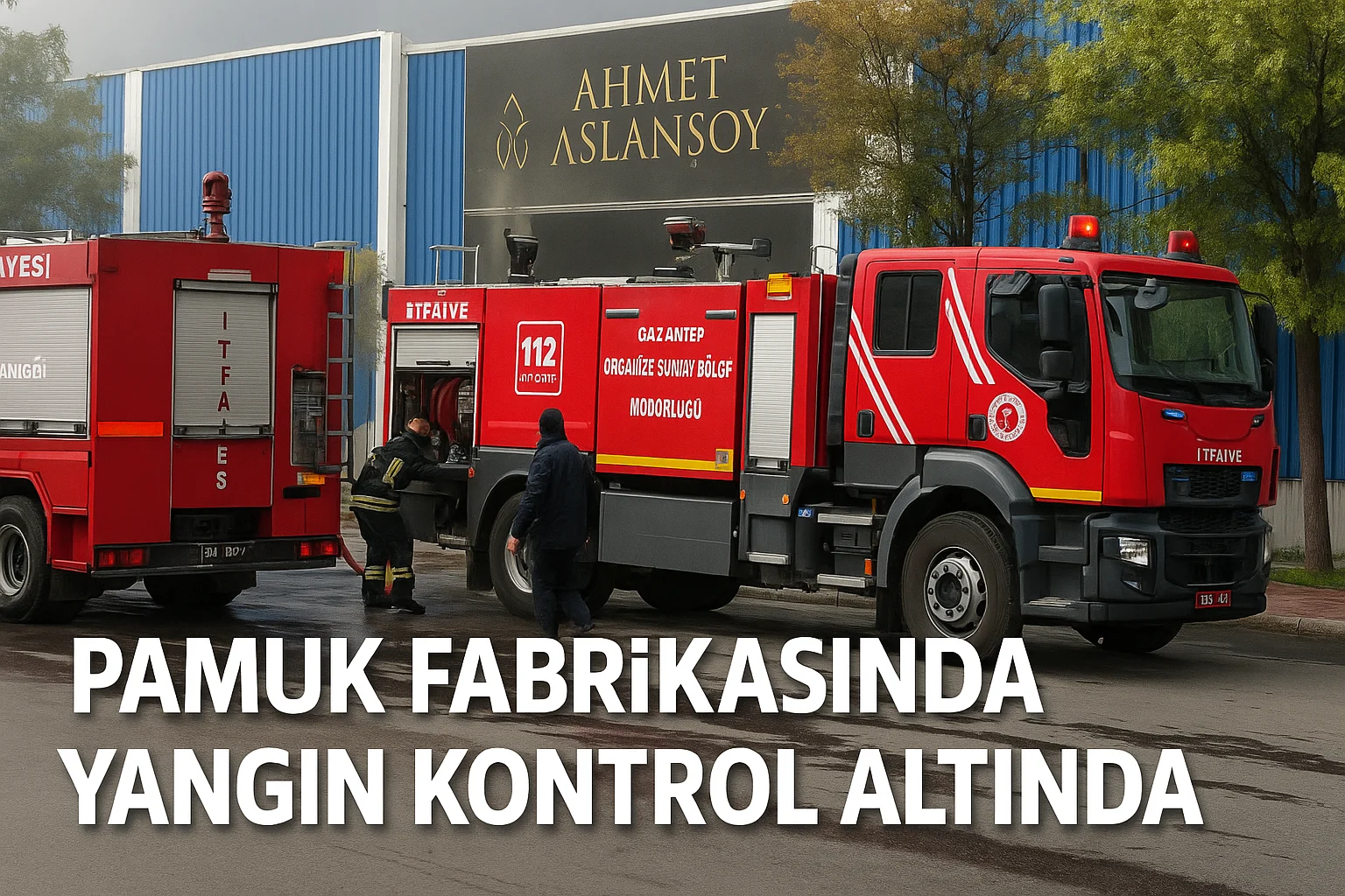 Gaziantep'teki pamuk fabrikası yangını saatler sonra kontrol altında