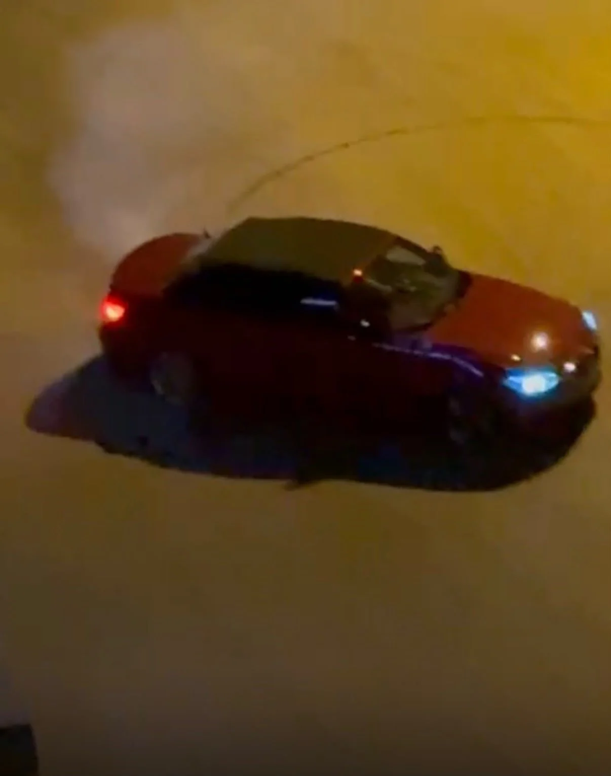 İzmir’de mahalleliyi bezdiren drift magandaları kamerada