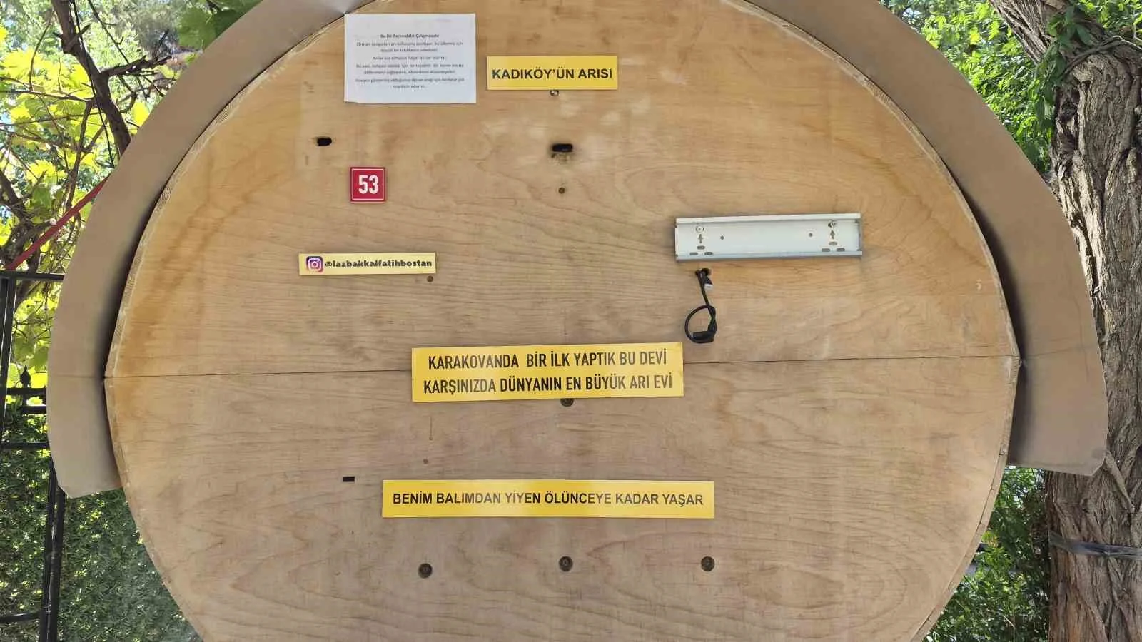 Arıları üşümesin diye elektirkli battaniyeye sararak baktı