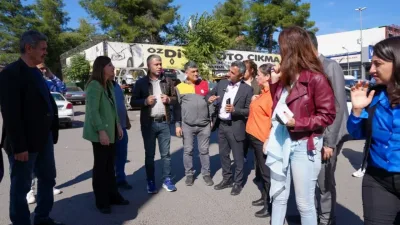 Eşbaşkanlardan sanayi esnafına ziyaret