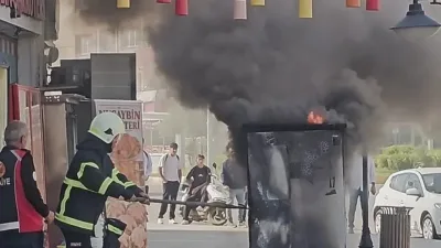  Elektrik panosunda çıkan yangın söndürüldü