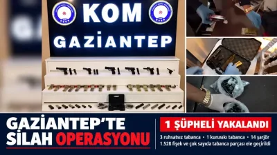 Gaziantep’te silah operasyonu: 1 şüpheli yakalandı