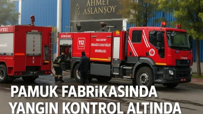 Gaziantep'teki pamuk fabrikası yangını saatler sonra kontrol altında