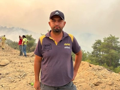 Aydın'daki orman yangınına havadan m&uuml;dahale yeniden başladı (3)