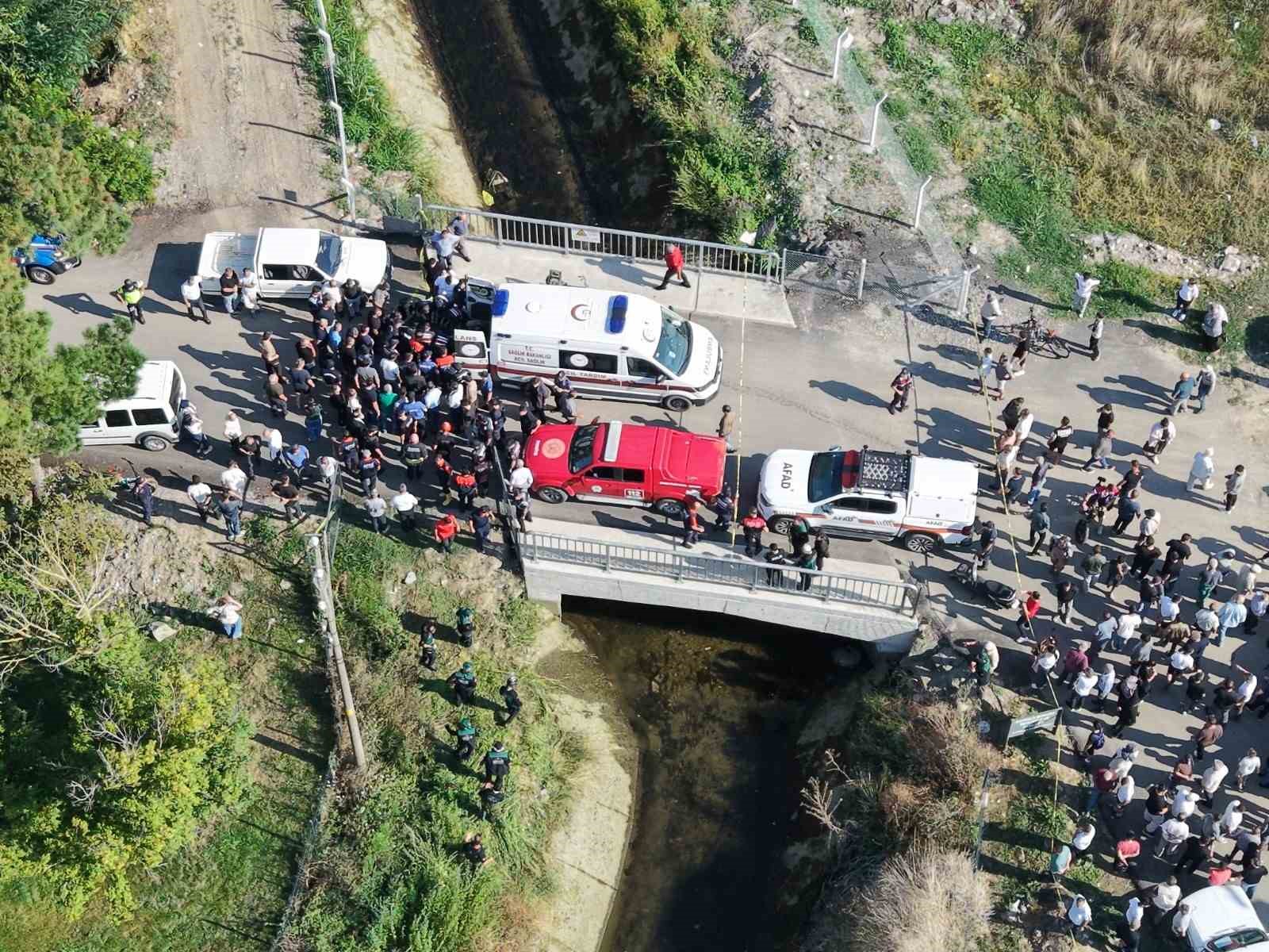 Bafra&rsquo;da sulama kanalına d&uuml;şen otomobilde kaybolan gen&ccedil;ten acı haber