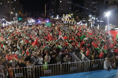 Bosna-Hersek'ten yola &ccedil;ıkan "Filistin Konvoyu" tarafından Gaziantep'te miting d&uuml;zenlendi
