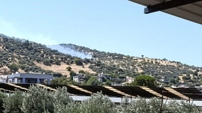 Bozdoğan&rsquo;da zirai alan yangını