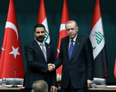 Cumhurbaşkanı Erdoğan, Irak Başbakanı ez-Zeydi'yi resmi t&ouml;renle karşıladı (2)