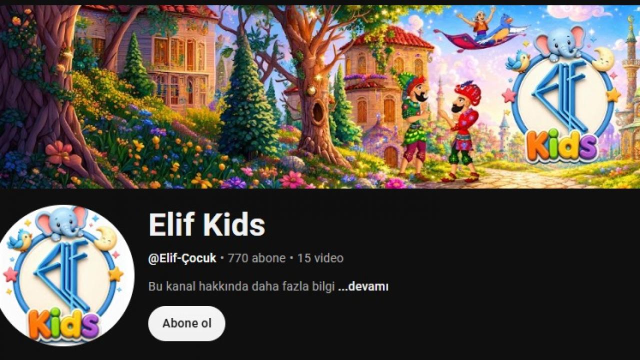 "Elif Kids" YouTube kanalı yayında!