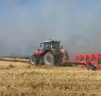 Eskişehir&rsquo;de tarım arazisinde yangın paniği