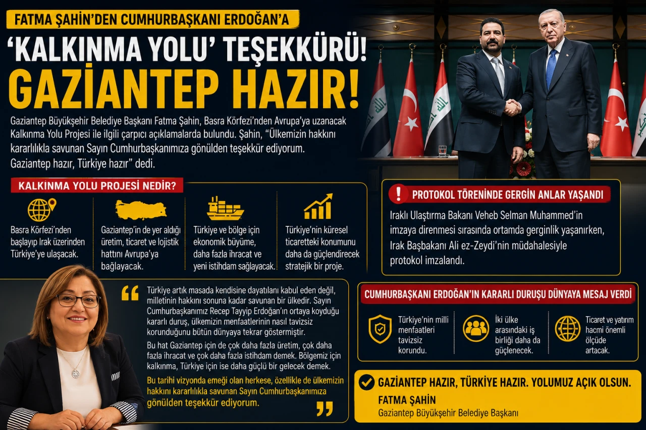Fatma Şahin: "Gaziantep Kalkınma Yolu Projesi İ&ccedil;in Hazır"
