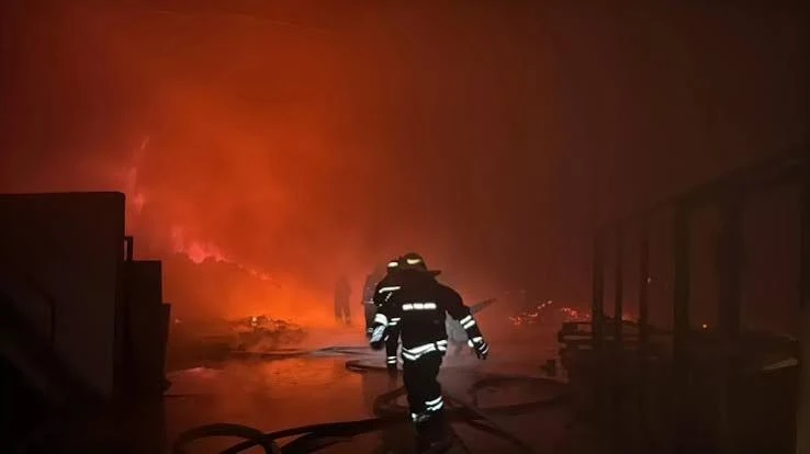 Gaziantep 5. Organize Sanayi B&ouml;lgesi'nde Korkutan Yangın