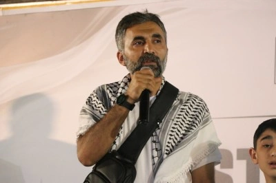 GAZİANTEP - Bosna-Hersek'ten yola &ccedil;ıkan "Filistin Konvoyu" tarafından Gaziantep'te miting d&uuml;zenlendi