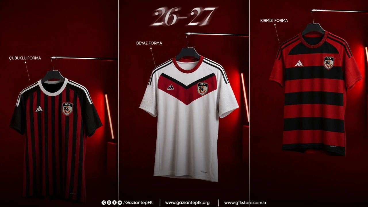 Gaziantep FK, 2026-2027 Sezonu Formalarını G&ouml;r&uuml;c&uuml;ye &Ccedil;ıkardı