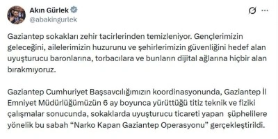 Gaziantep merkezli 14 ilde 'Narko Kapan' operasyonu; 382 g&ouml;zaltı