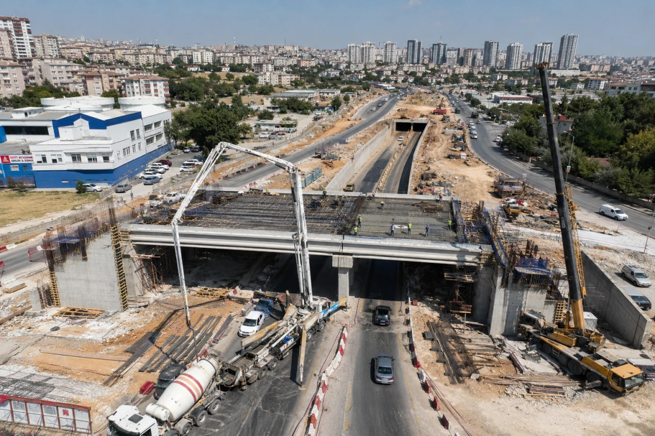 Gaziantep'te Trafik Sorununa Dev Yatırım! Abd&uuml;lhamit Han K&ouml;pr&uuml;l&uuml; Kavşağı Y&uuml;kseliyor