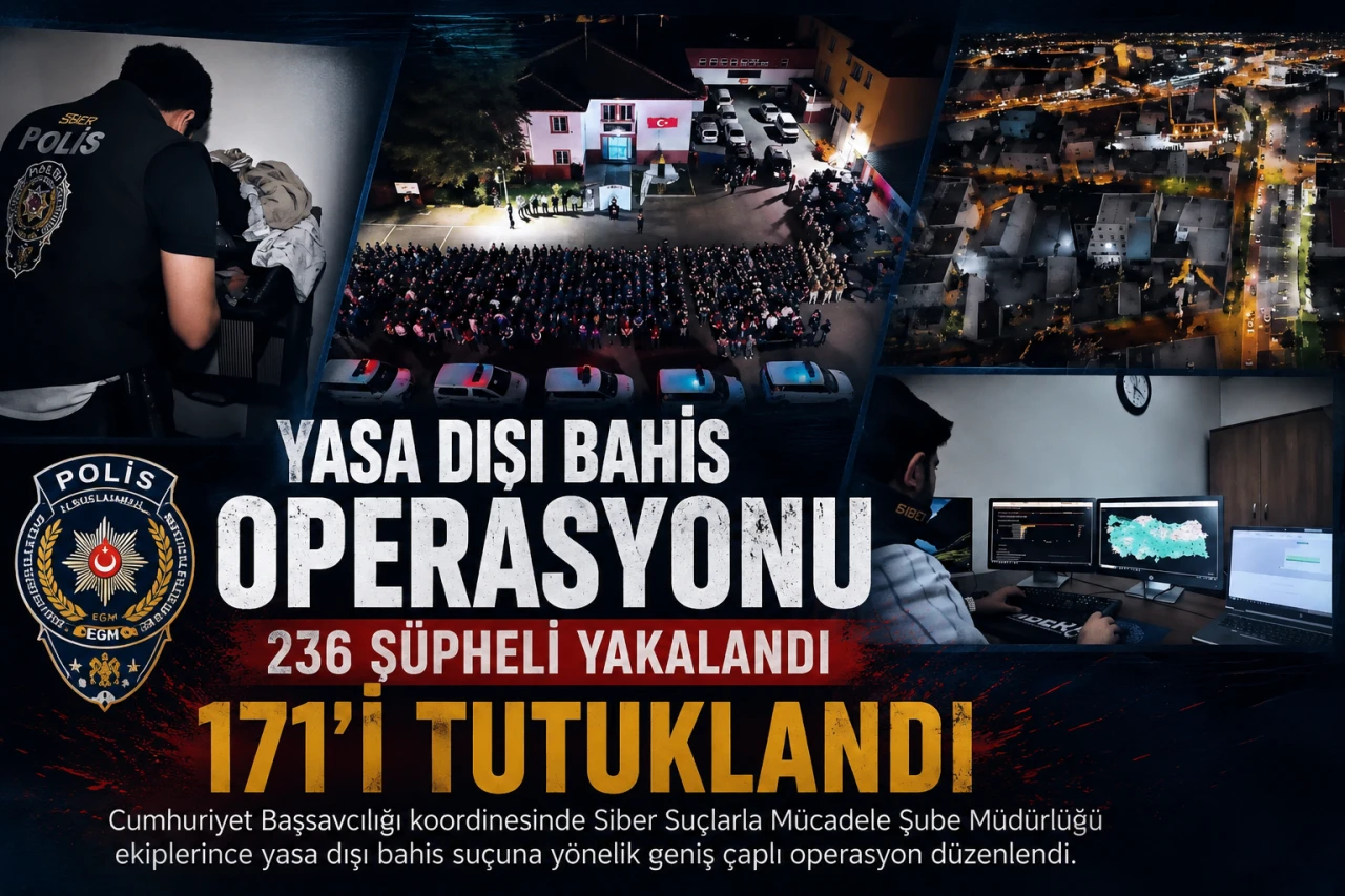 Gaziantep&rsquo;te Yasa Dışı Bahis Operasyonu: 171 Tutuklama
