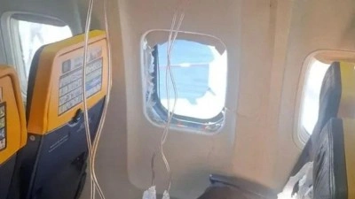 Havada korku dolu anlar: U&ccedil;ağın motor pervanesi koptu!