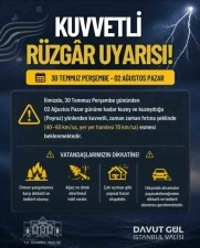 İstanbul Valiliği&rsquo;nden kuvvetli r&uuml;zgar uyarısı: Poyraz 70 kilometre hıza ulaşacak