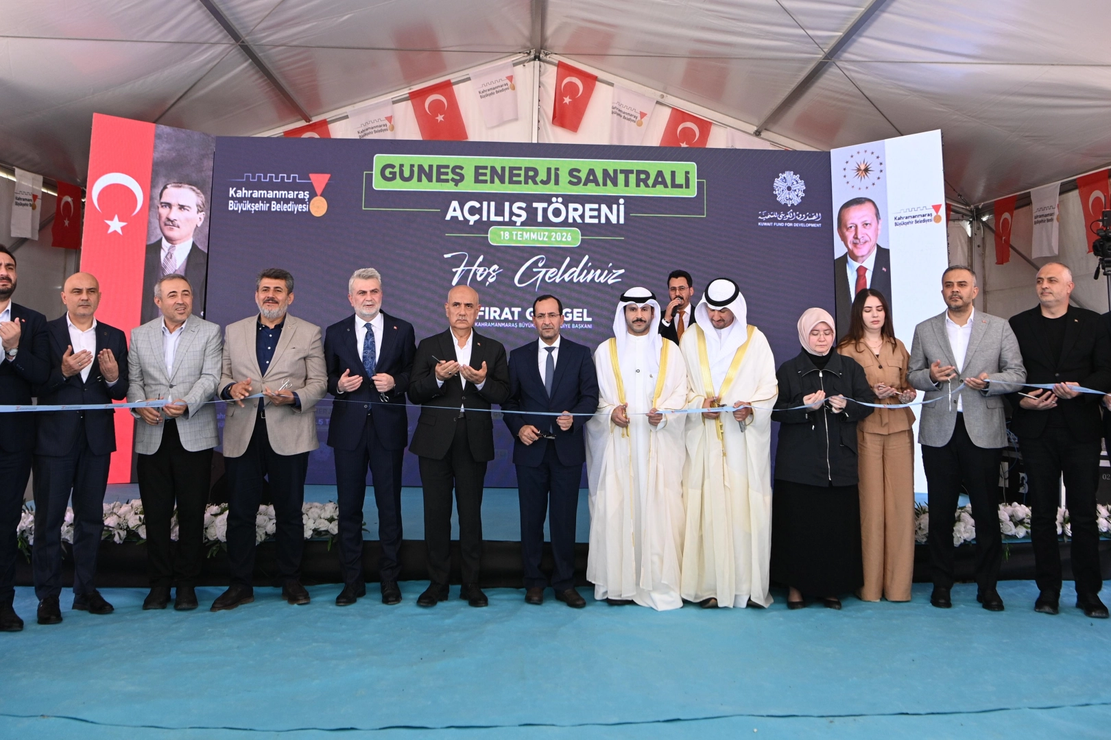 Kahramanmaraş G&uuml;neş Enerji Santrali Hizmete A&ccedil;ıldı
