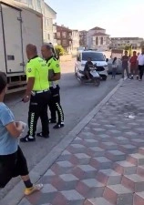 Kamyonetini tamir etmek isterken altında kalıp yaralandı