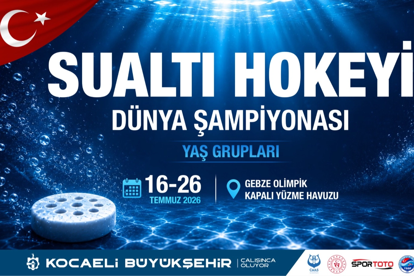 Kocaeli'de&nbsp;Sualtı Hokeyi D&uuml;nya Şampiyonası Heyecanı Başladı