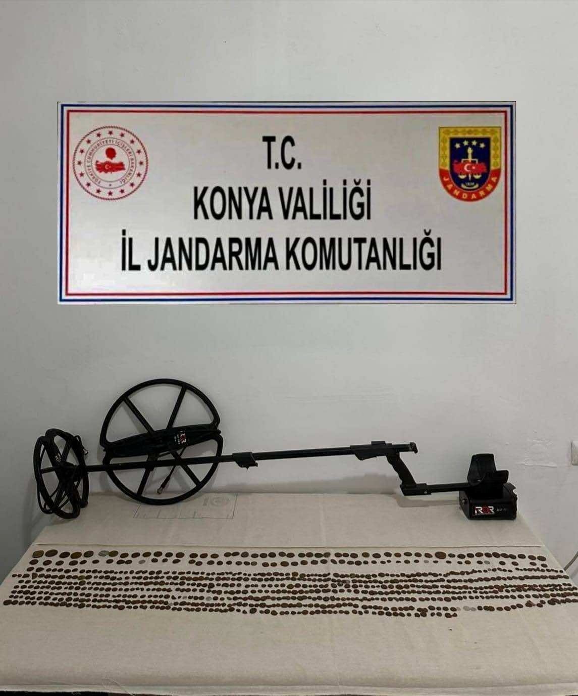 Konya&rsquo;da 764 adet sikke ele ge&ccedil;irildi