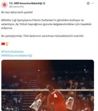 Mehmet&ccedil;ikten, 'Filenin Sultanları'na tebrik mesajı