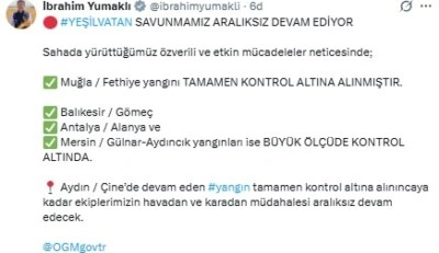 Muğla&rsquo;daki yangınlarda 5 bin hektardan fazla alan zarar g&ouml;rd&uuml; (3)