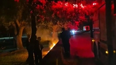 Parkta kasten &ccedil;ıkarılan yangın ekipleri teyakkuza ge&ccedil;irdi
