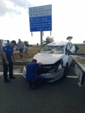 Tekirdağ&rsquo;da trafik kazası: 2 yaralı