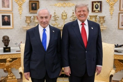 Trump, Netanyahu ile Beyaz Saray'da bir araya geldi