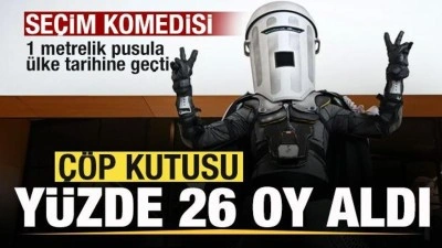 &Uuml;lke tarihine ge&ccedil;en se&ccedil;im! Oy pusulası 1 metreye ulaştı! '&Ccedil;&ouml;p Kutusu' y&uuml;zde 26 oy aldı!