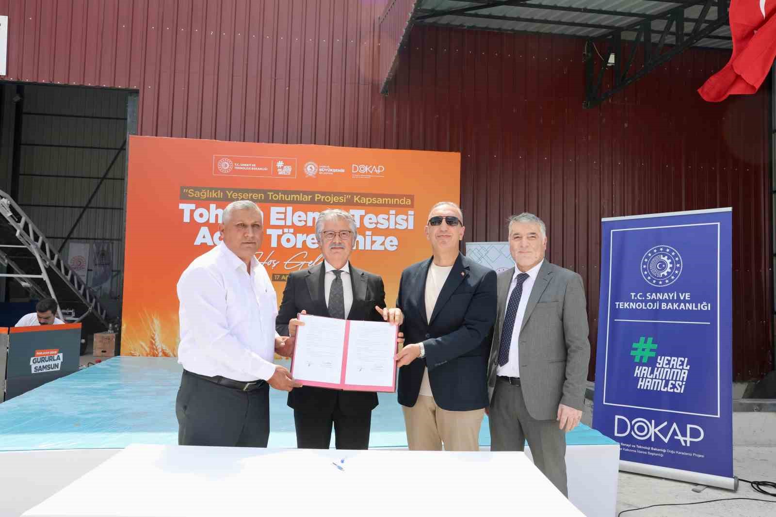 Vezirk&ouml;pr&uuml; Tohum Eleme Tesisi hizmete a&ccedil;ıldı