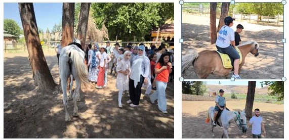 Yaz Okulu &Ouml;ğrencileri İlk Kez Ata Bindi